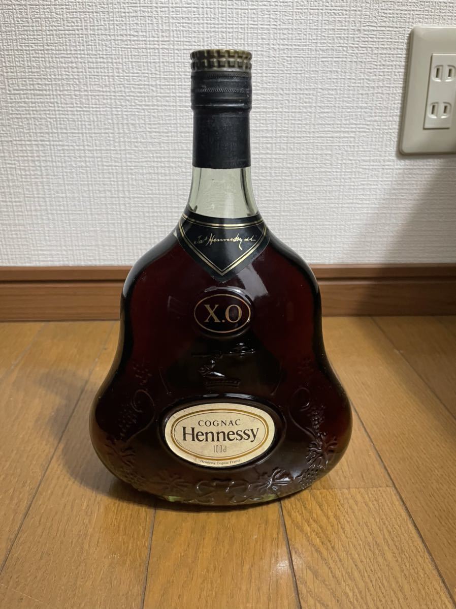 ヘネシー XO 金キャップ グリーンボトル 古酒 1000ml40% 金キャップ