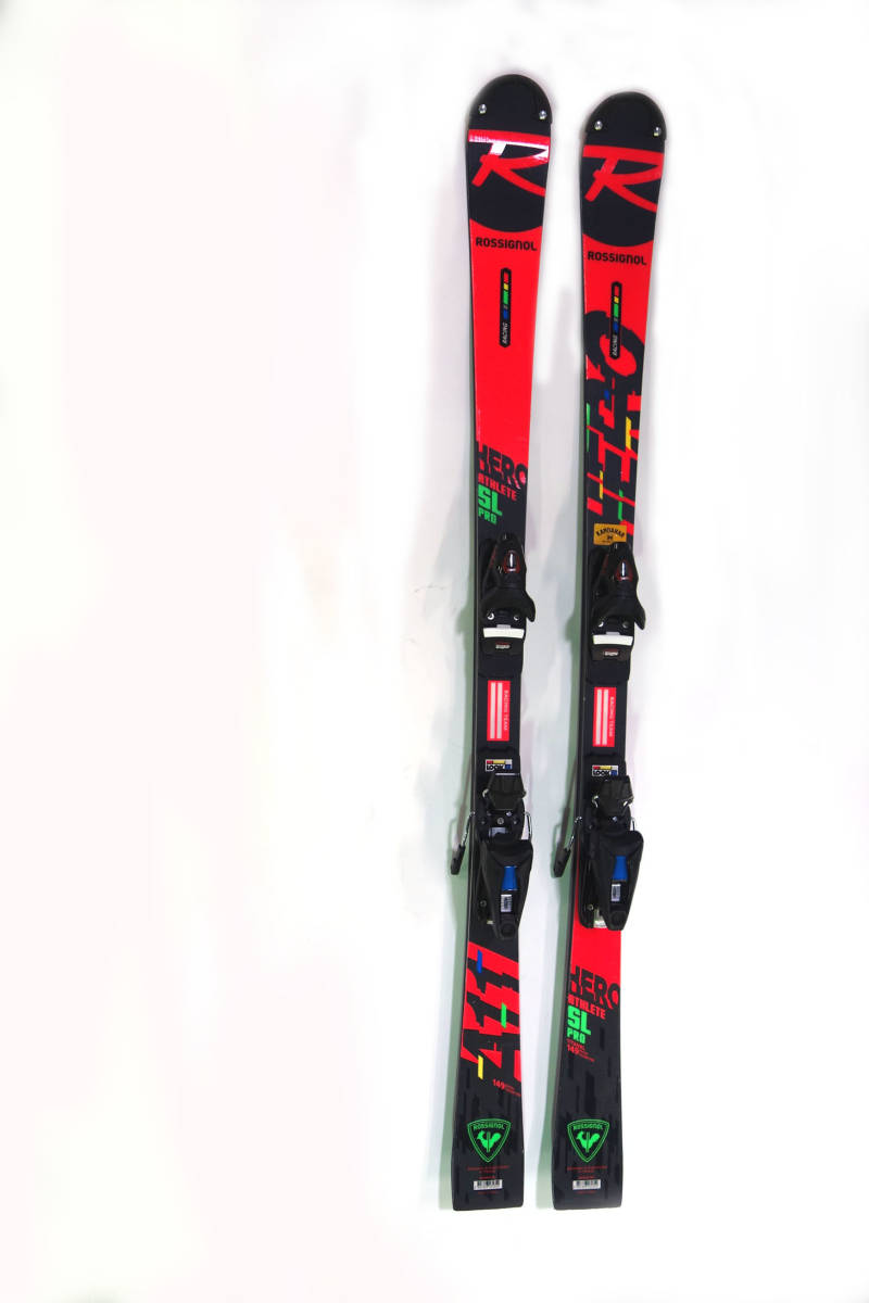 ロシニョール　ジュニア用スキー HERO ATHLETE SL PRO ・NX10 金具付き　149cm 中古　