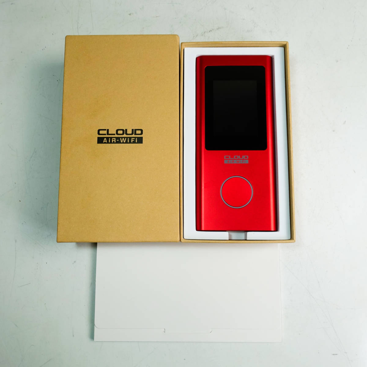 未使用品 CLOUD AiR-WiFi AIR-2 CAW21A201 レッド モバイルWi-Fiルーター 5G CO2622