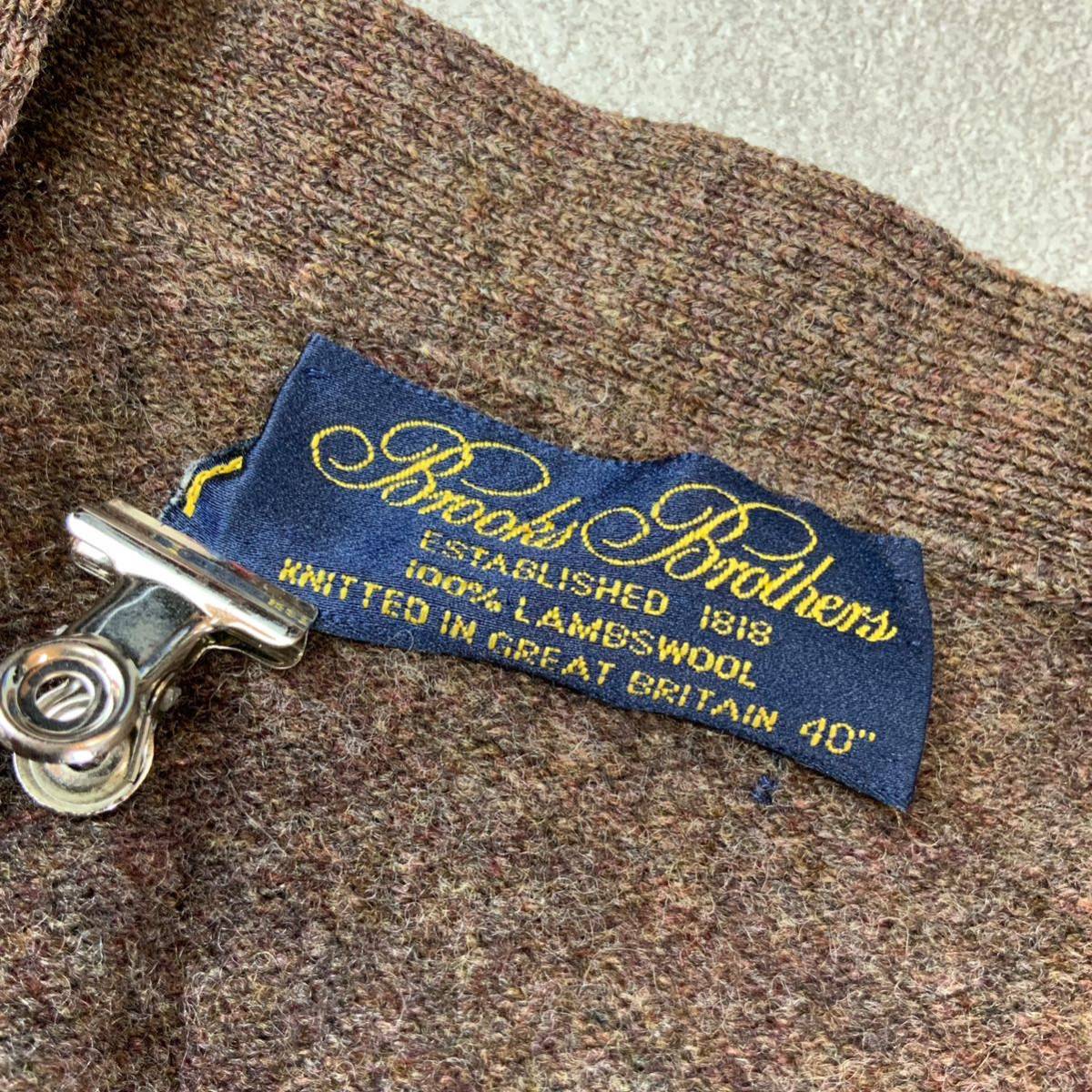 希少 90s イングランド製 Brooks Brothers ブルックスブラザーズ 