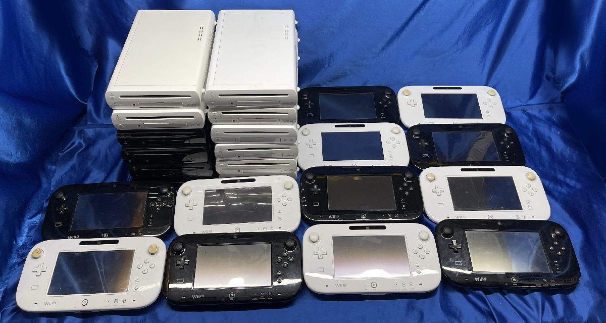 １円スタート　送料1000円 (一部地域除く) ジャンク Wii U　本体のみ 8GB 7台+32GB 5台　+ ゲームパッド 12台　セット　　C1