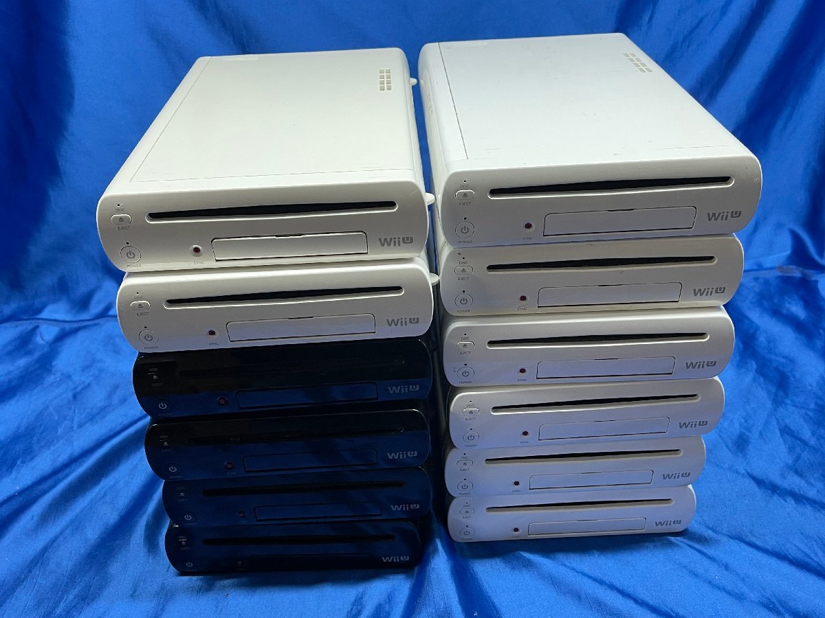 １円スタート　送料1000円 (一部地域除く) ジャンク Wii U　本体のみ 8GB 7台+32GB 5台　+ ゲームパッド 12台　セット　　C1