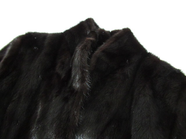 no1 HN5841] SAGA MINK サガミンク ミンクファー コート ネーム入り 15