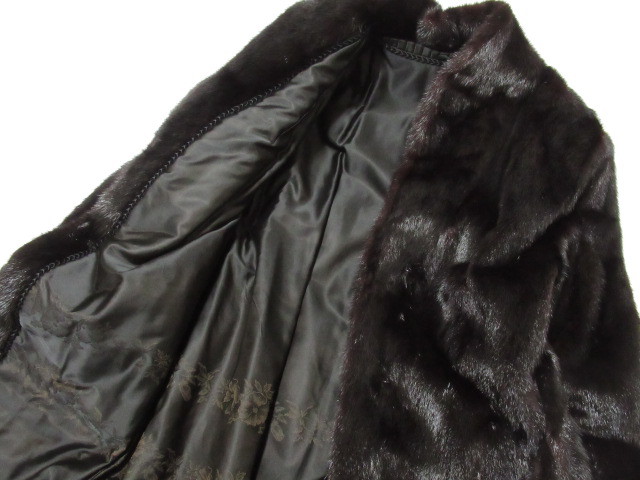 SAGA MINK サガミンク 毛皮 リアルファー ミンク コート サイズ11