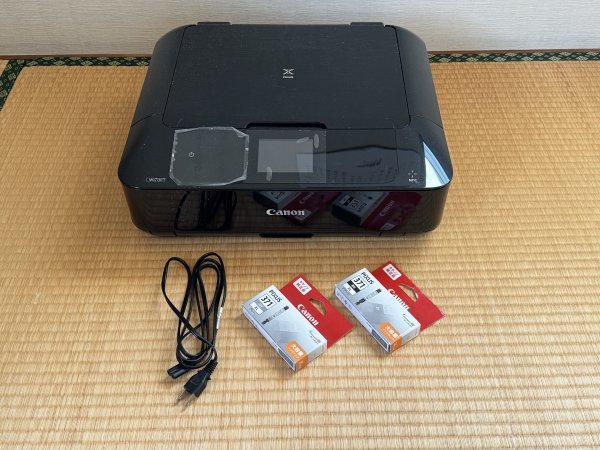 Canon キャノン インクジェット複合機 PIXUS MG7730 動作品 インク設定済み 予備インクあり 年賀状に最適