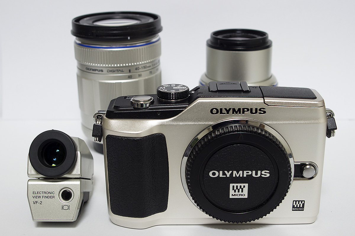 Olympus E-PL2 PEN Camera Digital 40-150mm Lite II Black with 14