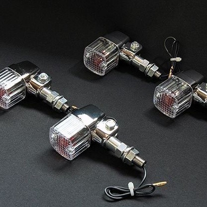 ◇602◇ 角型 ヨーロピアン ウインカー 4個セット クリア 32mm