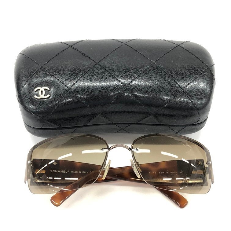 CHANEL シャネル 4117-B c.275⁄13 ココマーク ラインストーン