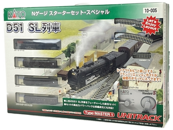 KATO 10-005 ユニトラック D51 SL列車 スターターセット Nゲージ 鉄道模型 中古 N8277217