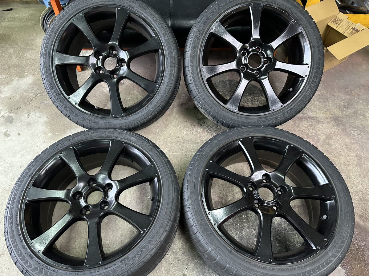 ホンダ オデッセイ 純正 18インチ ホイール RB1 RB2 アブソルート エリシオン ステップワゴン 流用 114.3 5穴 黒色