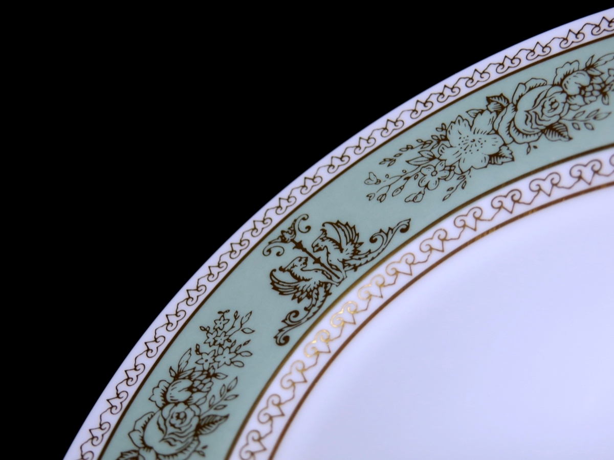 ウェッジウッド コロンビア　セージグリーン 20.5cmデザートプレート ウェッジウッドコロンビアセージグリーンデザートプレート20.5cm