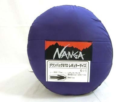 【人気定番，最新作】 ナンガ NANGA ダウンバッグ 600 STD レギュラーサイズ CBL 最長幅80&times;肩幅75&times;全長210cm 収納袋入(マミー型シュラフ)｜売買されたオークション情報、yahooの商品情報をアーカイブ公開 - オーク マミー型シュラフ