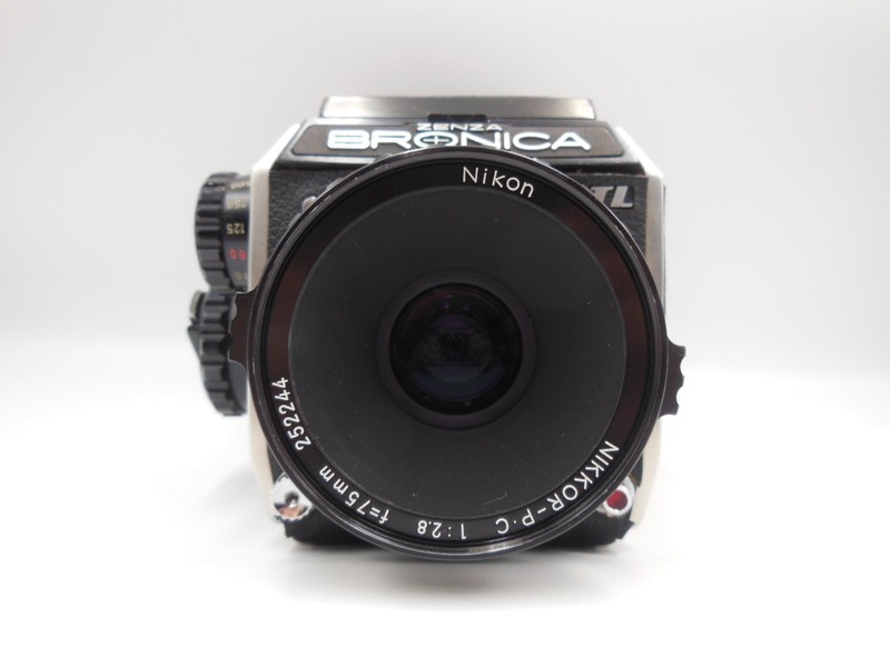 T【ル3-29】【60サイズ】△Zenza Bronica ブロニカ/EC-TL NIKKOR 75mm F2.8