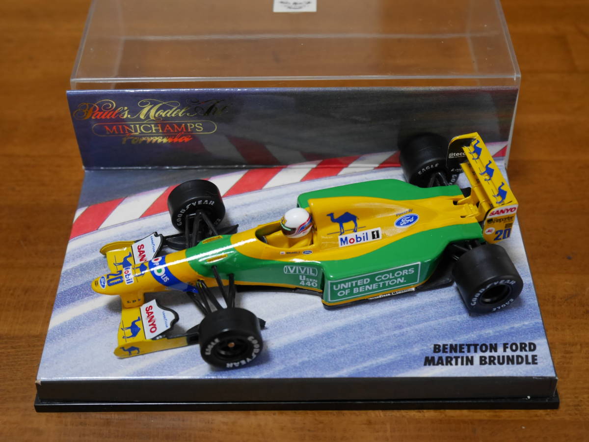即決 1/43 ミニチャンプス ベネトン フォード B192 M.ブランドル ロードボックス
