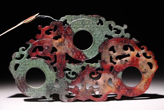 博物館展示品 来歴有 1862 戦国時代 和田玉壁 寸法約14.4cm×約8.5cm