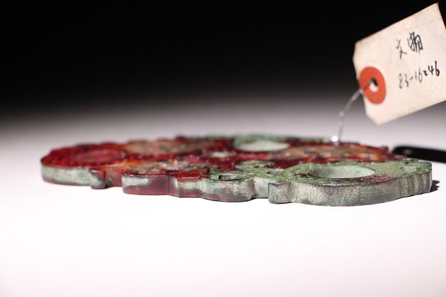 博物館展示品 来歴有 1862 戦国時代 和田玉壁 寸法約14.4cm×約8.5cm