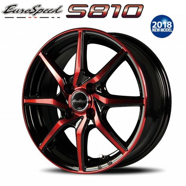 MID EuroSpeed S810 (ブラックポリッシュ＋レッドクリア) アルミ