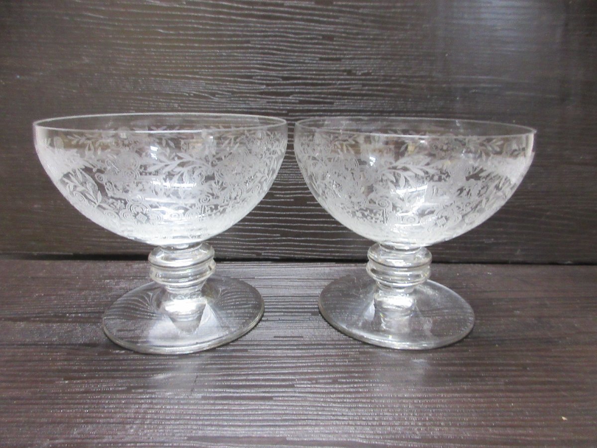2.1円.良品.オールドバカラ BACCARAT マリオン Marillon 刻印有 ペア