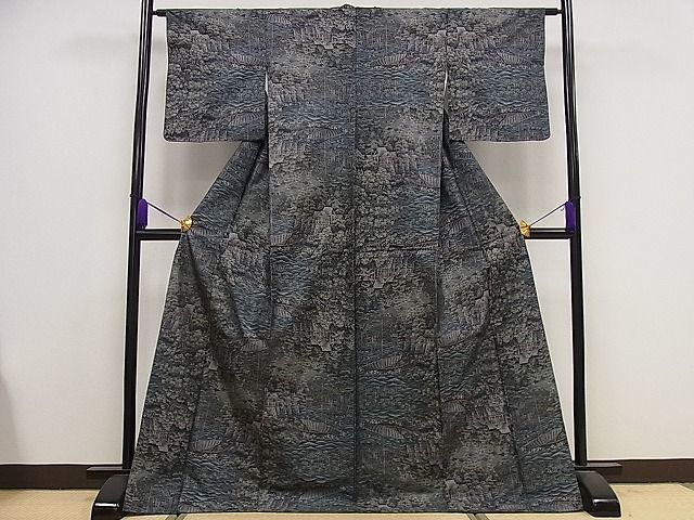 平和屋1□白泥染の第一人者・絣の魔術師 恵積五郎 本場大島紬 恵大島