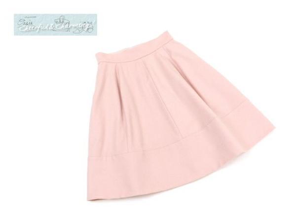 FOXEY スカート 40 ピーチ ウールカシミヤ#上質シンプル 36384 【公式