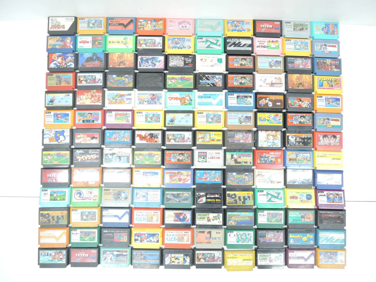 Nintendo ファミコンソフト カセット 大量まとめ売り 130本 動作未確認