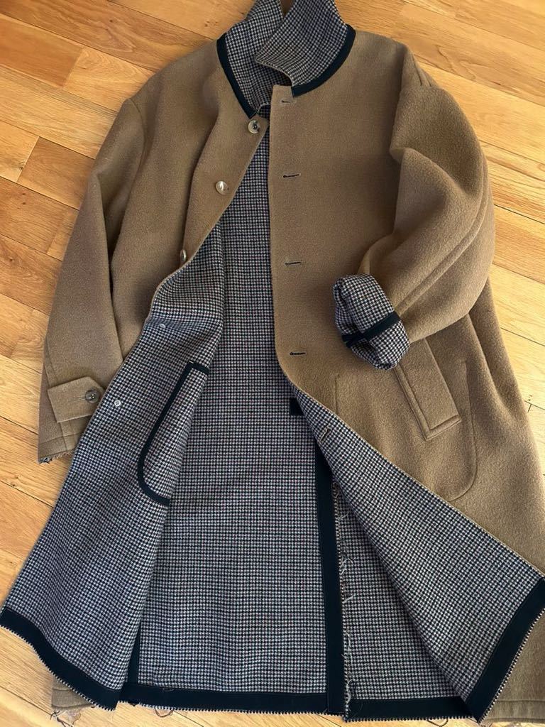 美品★AD2022★コムデギャルソンオム★ウールロングコート★