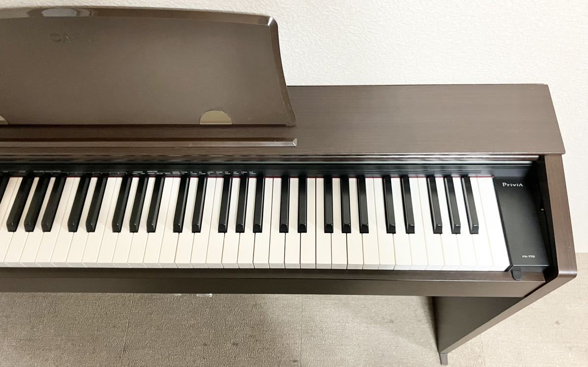 美品】CASIO 電子ピアノ PX-770BN 【無料配送可能】 電子ピアノ PX