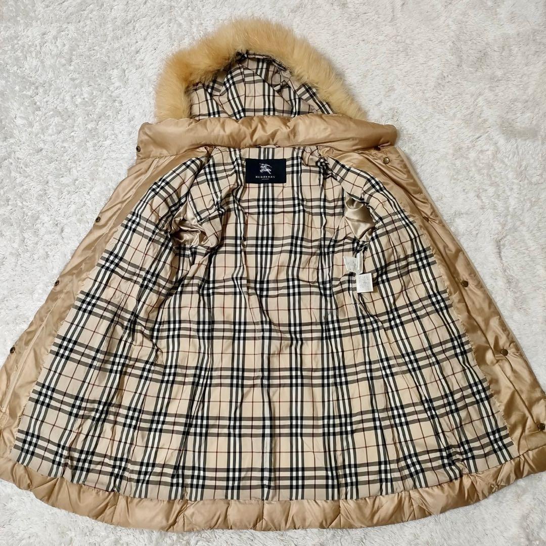 美品 バーバリーロンドン Burberry LONDON 3way フォックスファー
