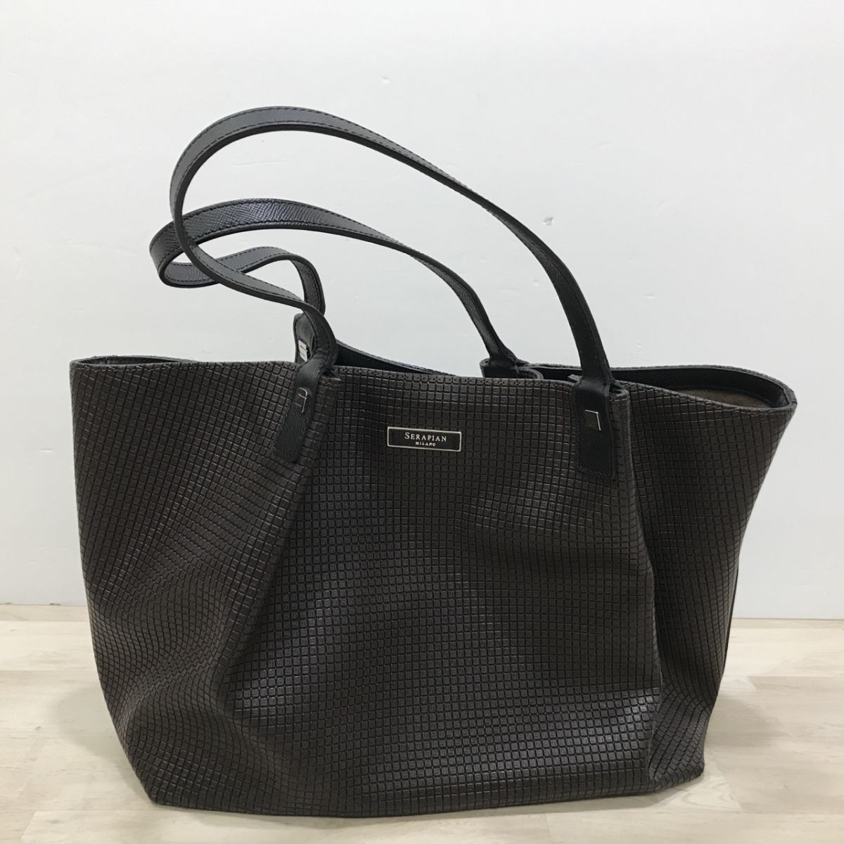 SERAPIAN セラピアン SECRET ートバッグ PVC ブラウン系[N9383]