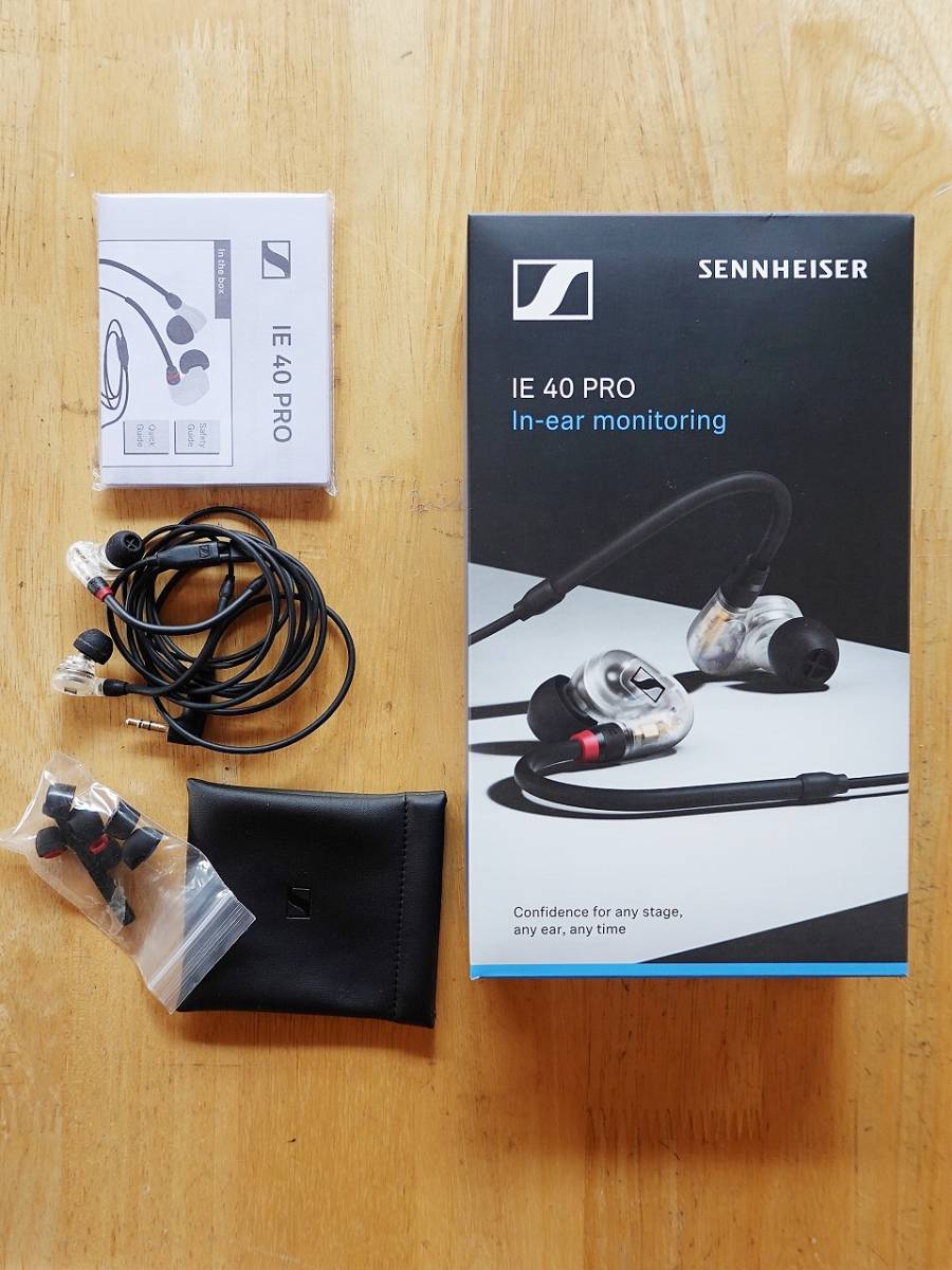 【ゼンハイザー　IE 40 PRO In-ear monitoring　クリアー】USD品