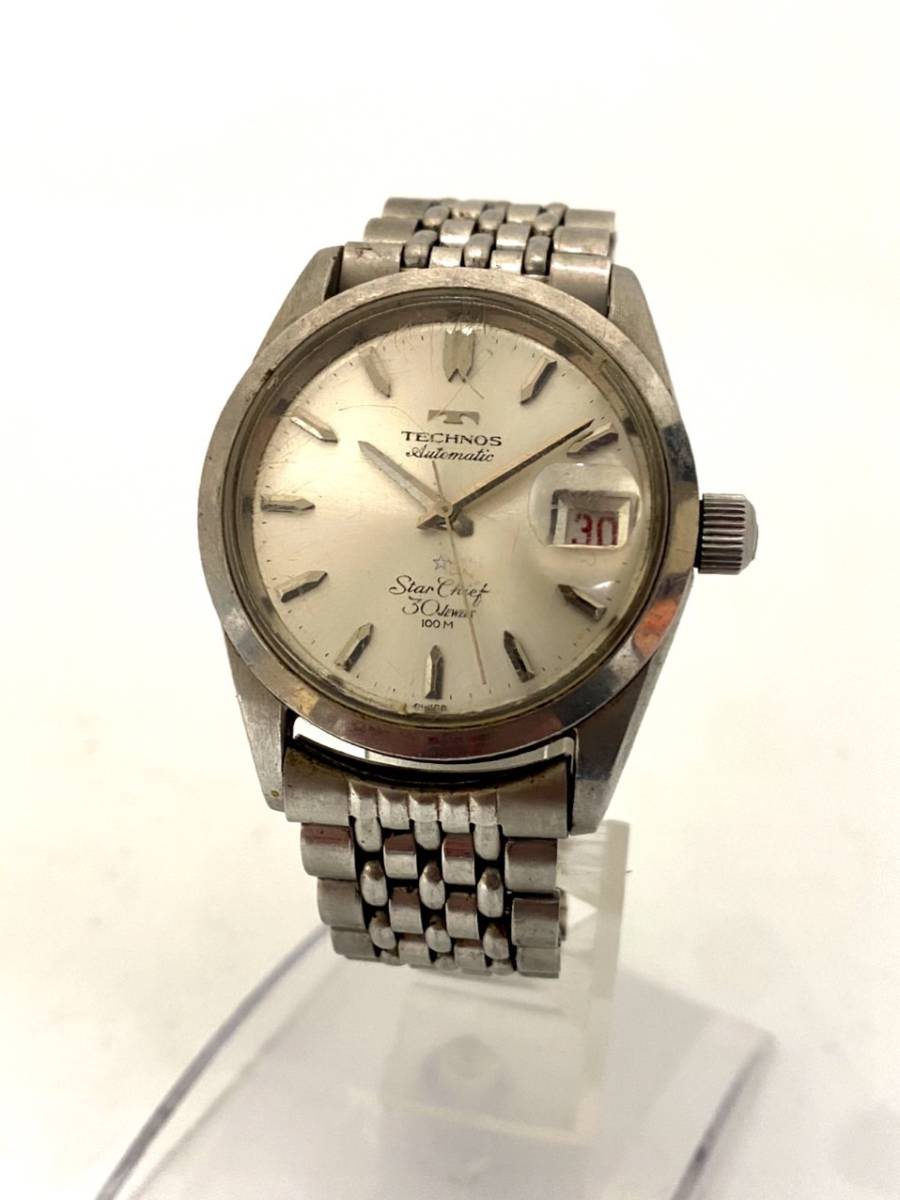 テクノス TECHNOS スターチーフ star chief 30石 100M 自動巻き 腕時計