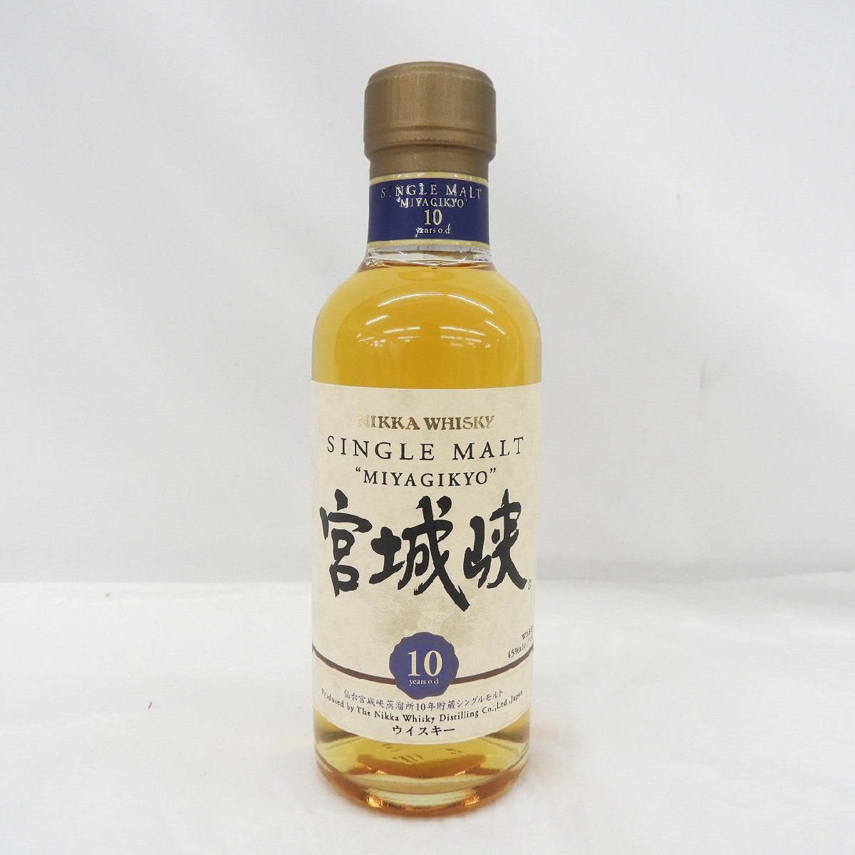 【未開栓】NIKKA ニッカ 宮城峡 10年 シングルモルト ベビーボトル ウイスキー 180ml 45％ 11428296 1128