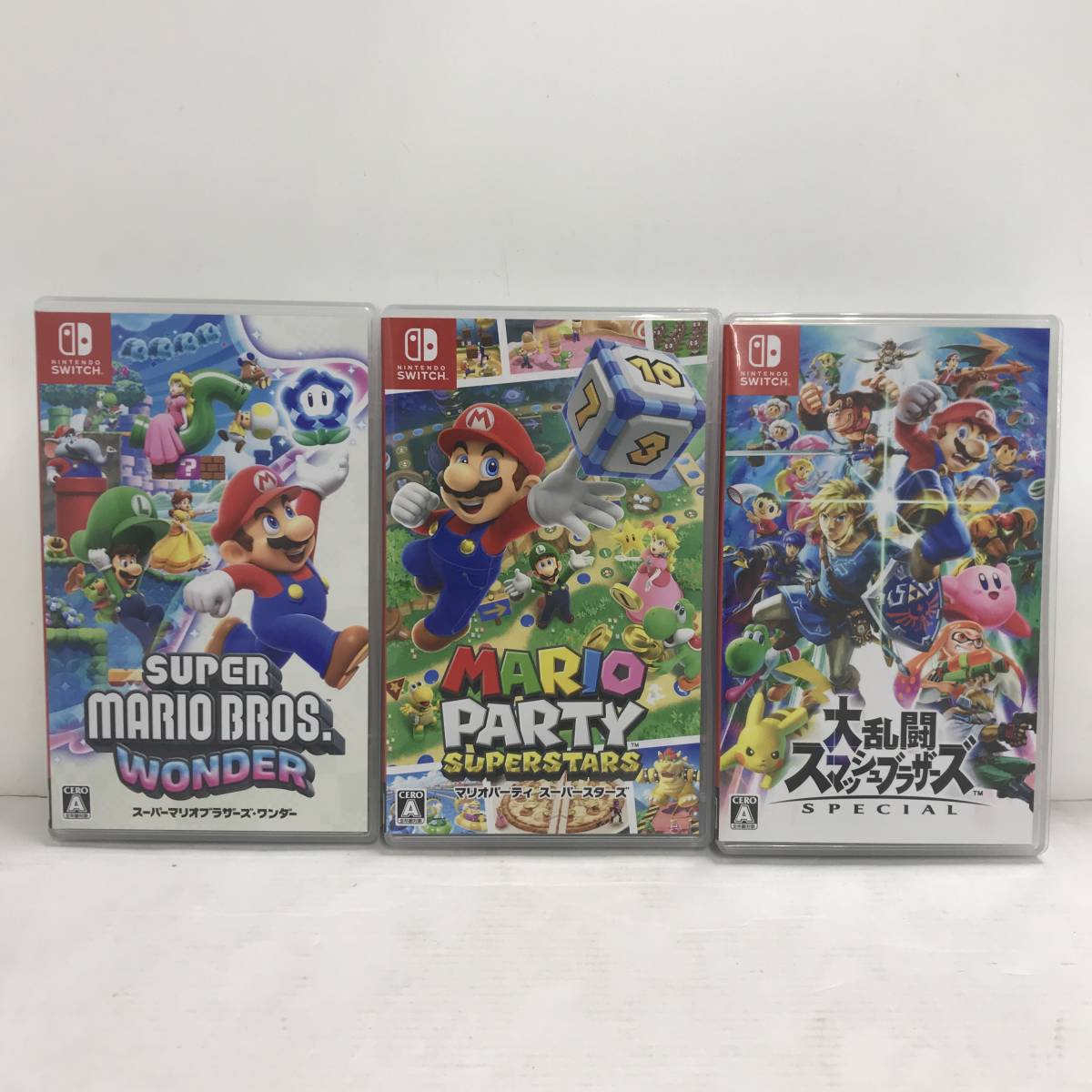1円～】Nintendo Switch スイッチソフト 3本セット マリオワンダー
