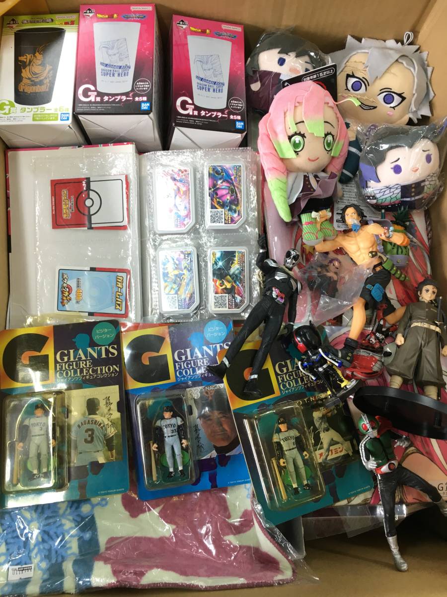 おもちゃ 160サイズ 詰め合わせ まとめ プライズ商品/一番くじ/フィギュア/ジャイアンツ/ポケモン/ワンピース/エース他【z7-569/0/0】