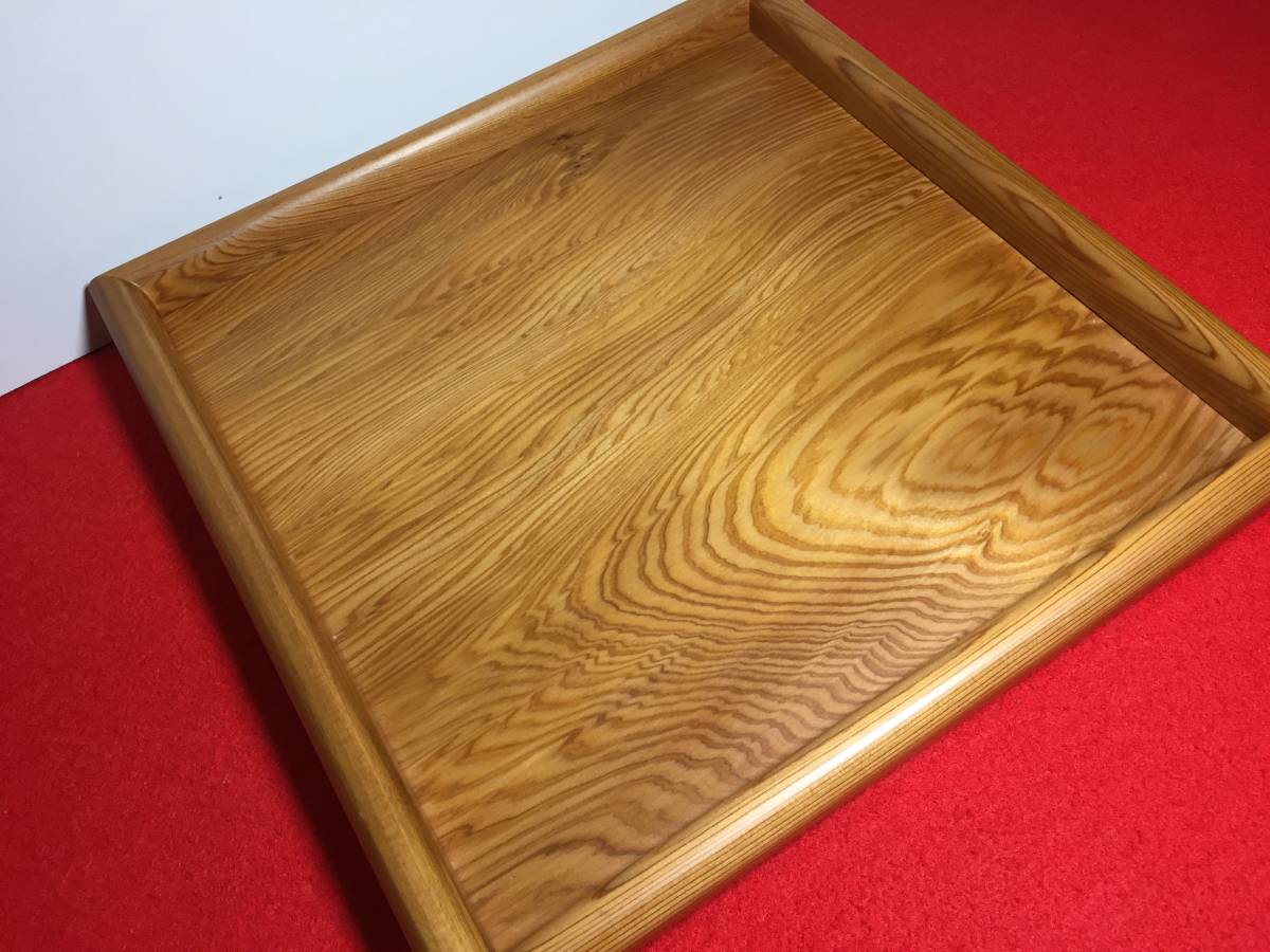 14 正方形トレー 銘木屋久杉工芸品 インテリア家具 世界遺産 お盆(木工