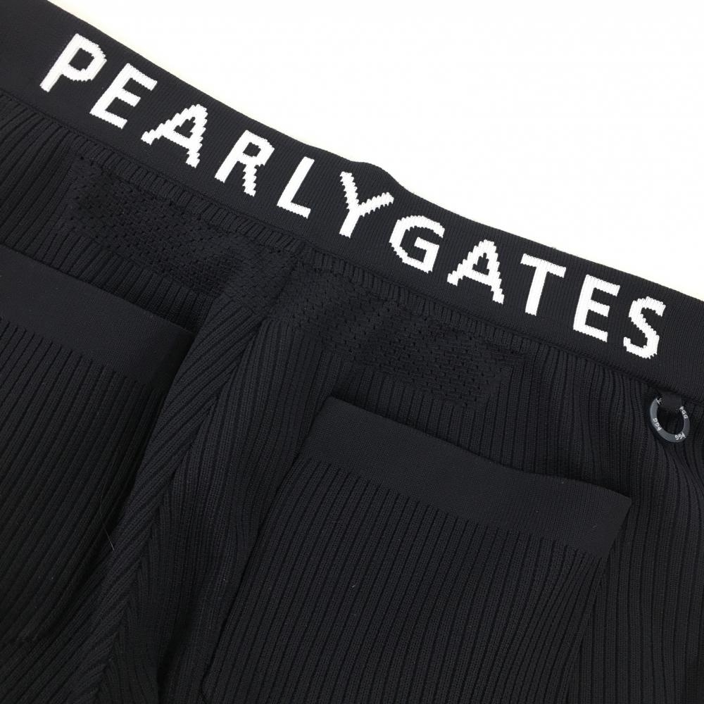 5459極美品パーリーゲイツ ニットパンツ バッグロゴ PGGネイビー 【超