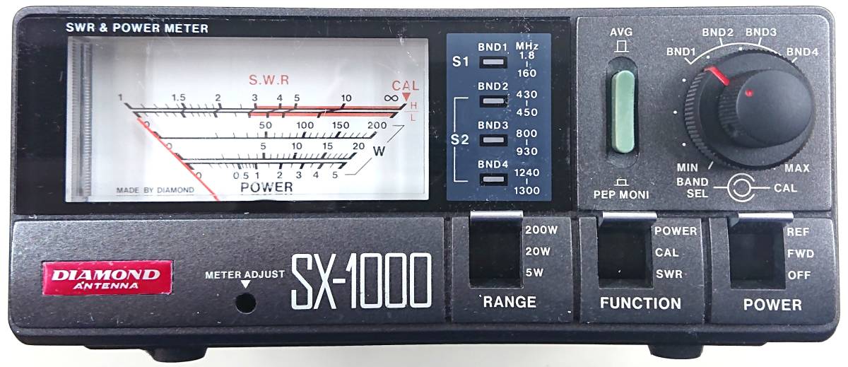 DIAMOND SX-1000 SWR & POWER METER 1.8Mhz-1300Mhz 動作未確認品