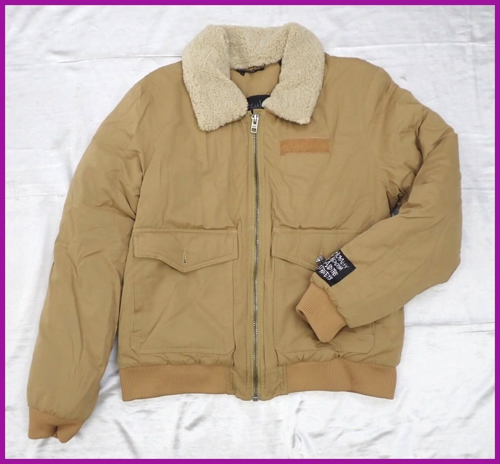 ★Ksubi/スビ 中綿ジャケット メンズM/キャメル/ボア襟付き/ブルゾン/アウター&1669000282