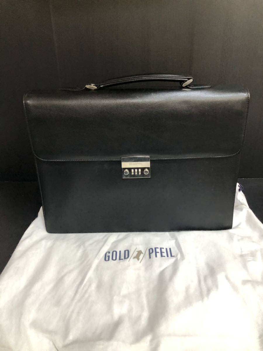 限定SALE，お得 オススメ GOLD PFEIL ゴールドファイル ビジネスバッグ ブリーフケース ダイヤルロック ブラック レザー メンズ(ゴールドファイル)｜売買されたオークション情報、yahooの商品情報をアーカイブ ゴールドファイル
