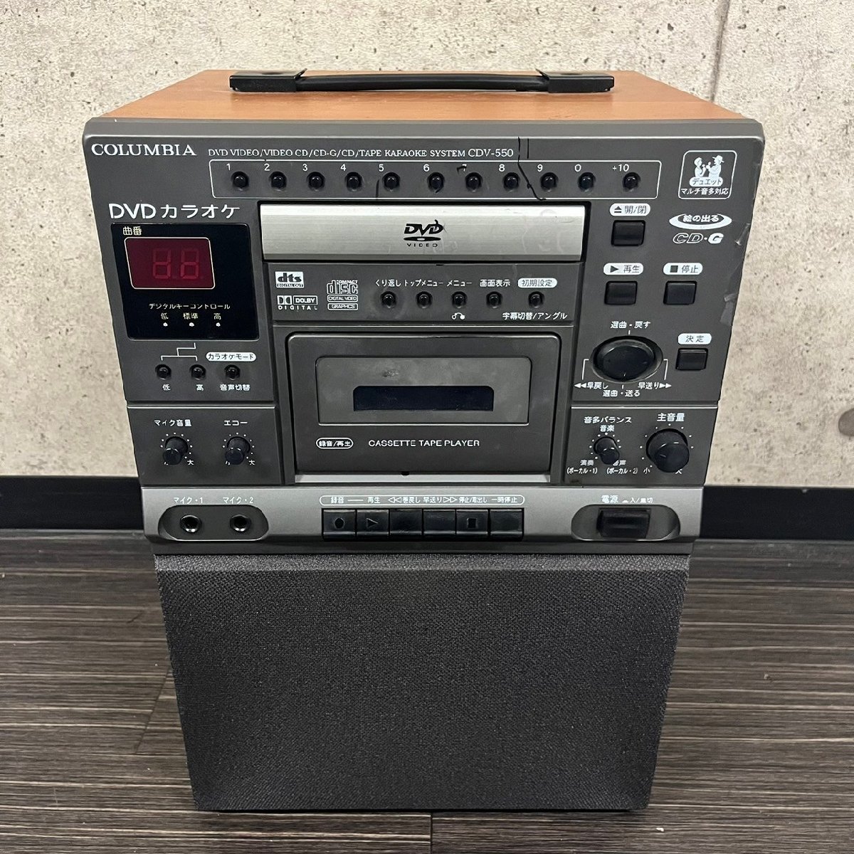 COLOMBIA コロンビア DVD カラオケシステム カセットテープ CDV-550