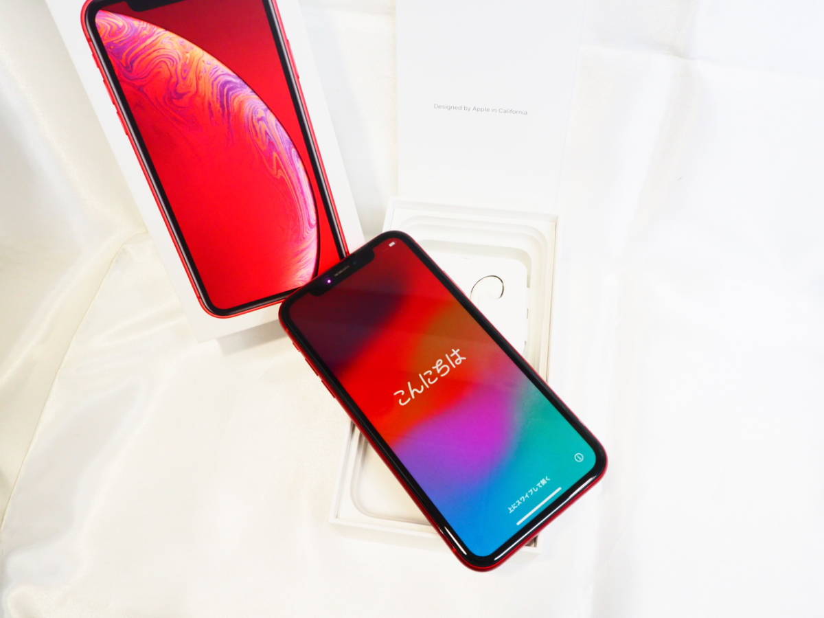 SIMロック解除済】Apple iPhoneXR MT062J/A au 〇 64GB 格安1円スタート!!