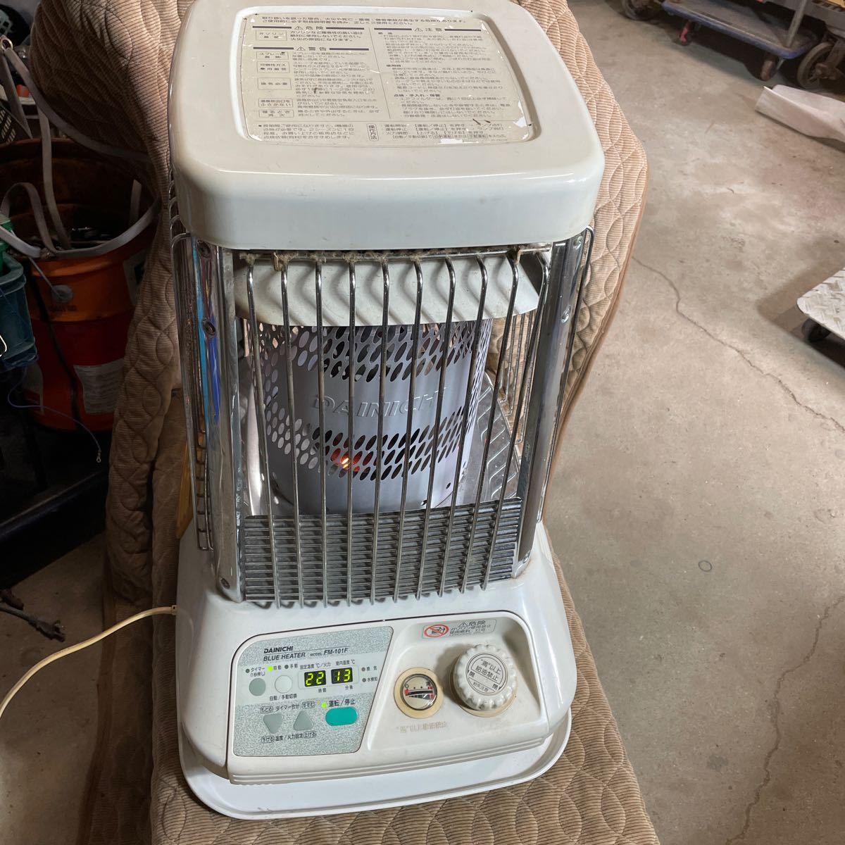 簡易動作確認 ダイニチ ブルーヒーター FM-101F 業務用ファンヒーター 