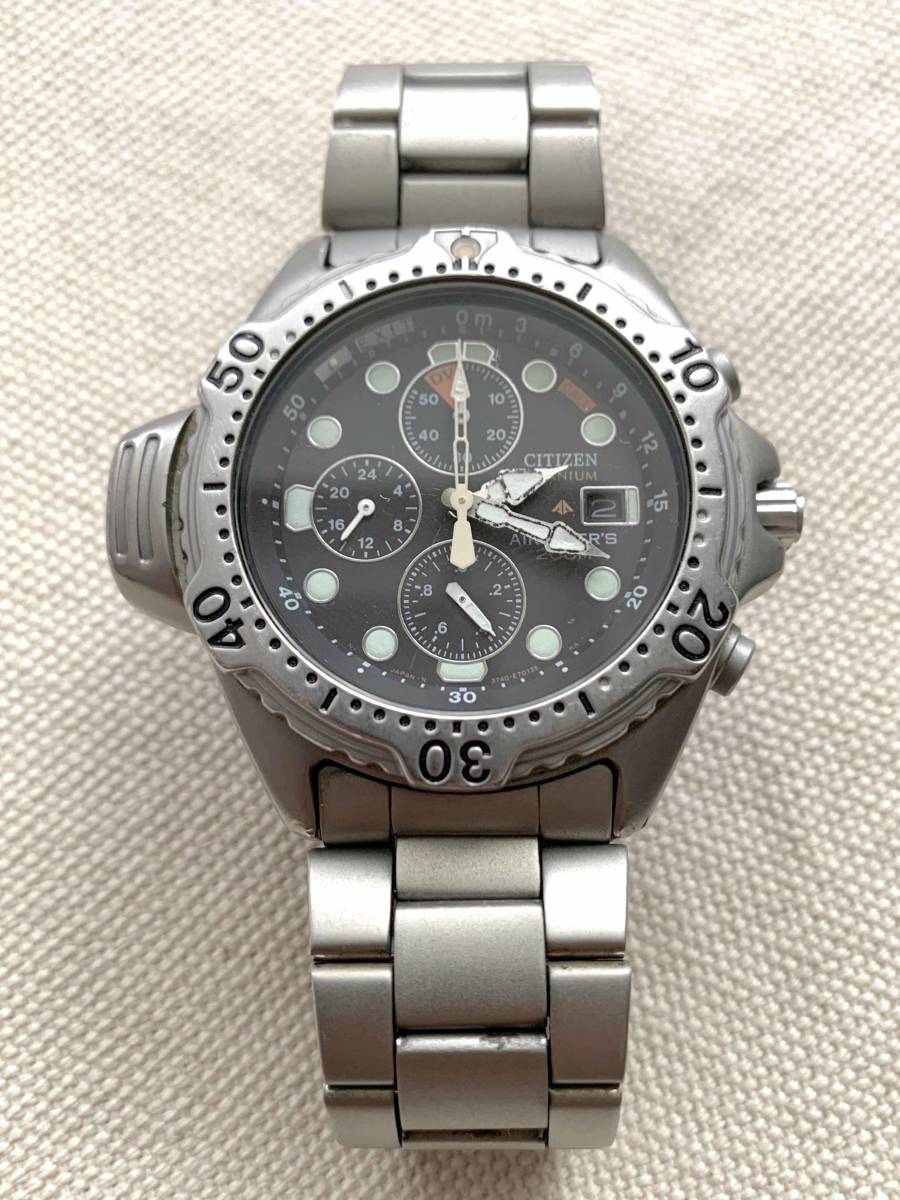動作品 CITIZEN シチズン AIR DIVERS エアーダイバーズ 200m 3740 