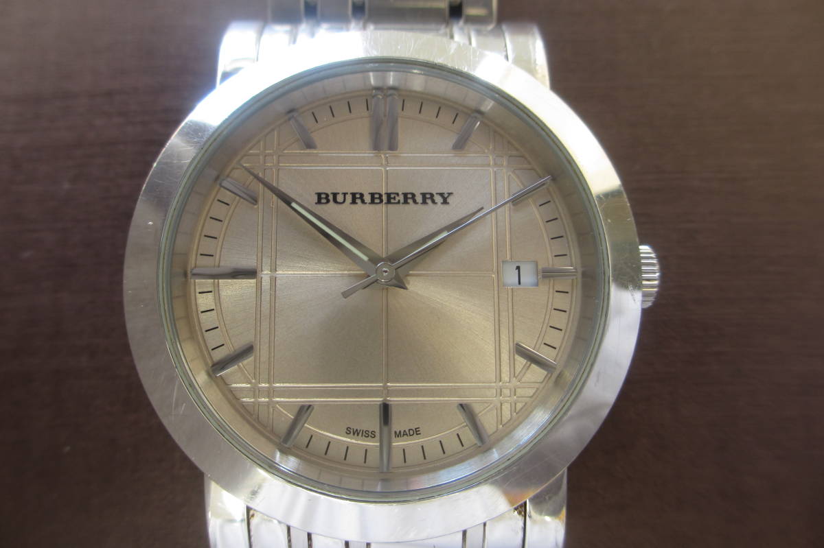 dai出品【新品電池】BURBERRY BU1352/動作良好 BURBERRY/バーバリー/デイト 腕時計/BU1352/電池未交換 動作未確認