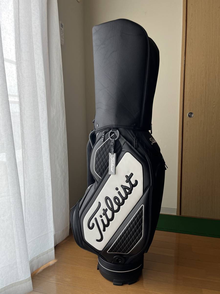 【美品】Titleist ミッドサイズ キャディバッグ TB20SF4 9.5型 1回使用 タイトリスト ゴルフバッグ