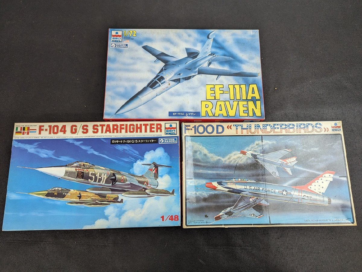 ○A288/【未組立】 ESCI エッシー/まとめ売り/計3点セット/1/48・1/72/EF-111A レイブン/EF-111A レイブン スターファイター/他/1円～