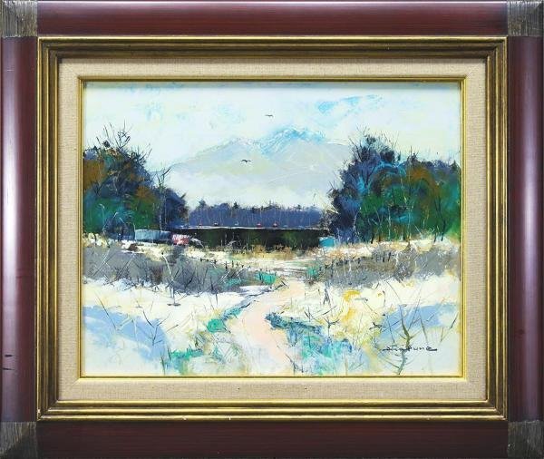 真作】絵画 荒船利雄 油彩SM ばら 優雅な佇まいの油彩作品 Y69 真作