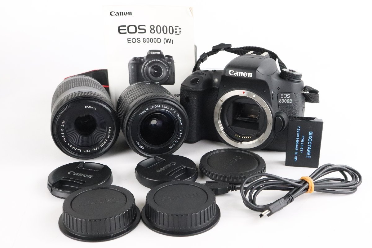 Canon キャノン EOS 8000D ダブルズームキット デジタル一眼レフカメラ