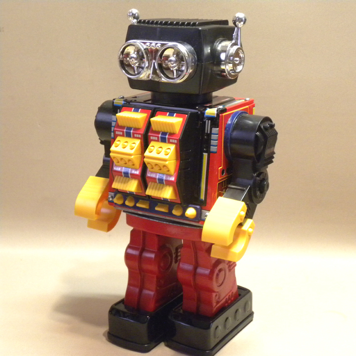 1970年代 当時物 ホリカワ/堀川 ジャンボ火星大王 ブリキ ロボット