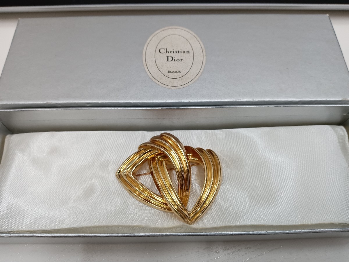 Dior ディオール ブローチ ヴィンテージ ゴールド 4398